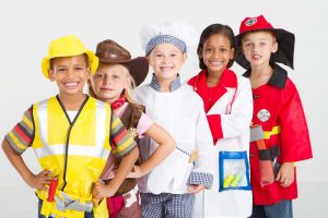 kids in different job roles